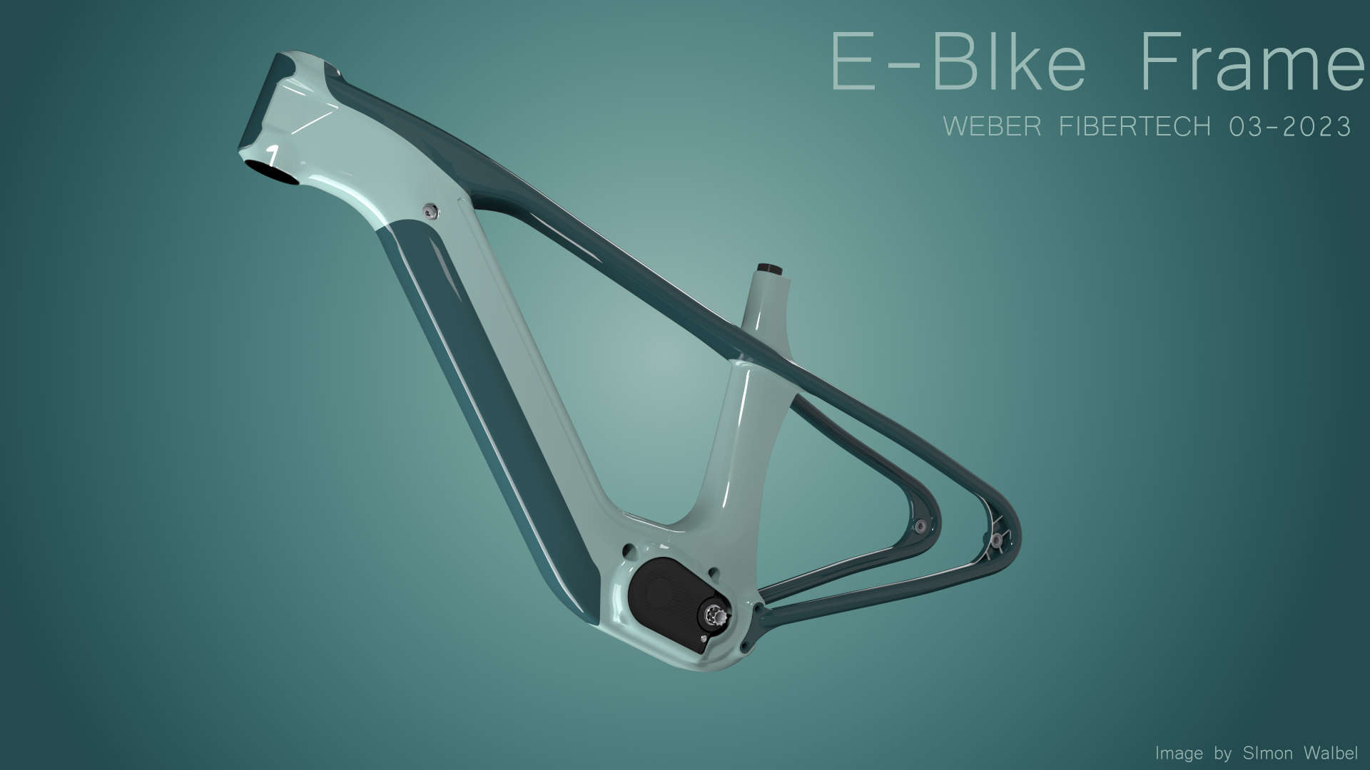 Rendering E-Bike Rahmen